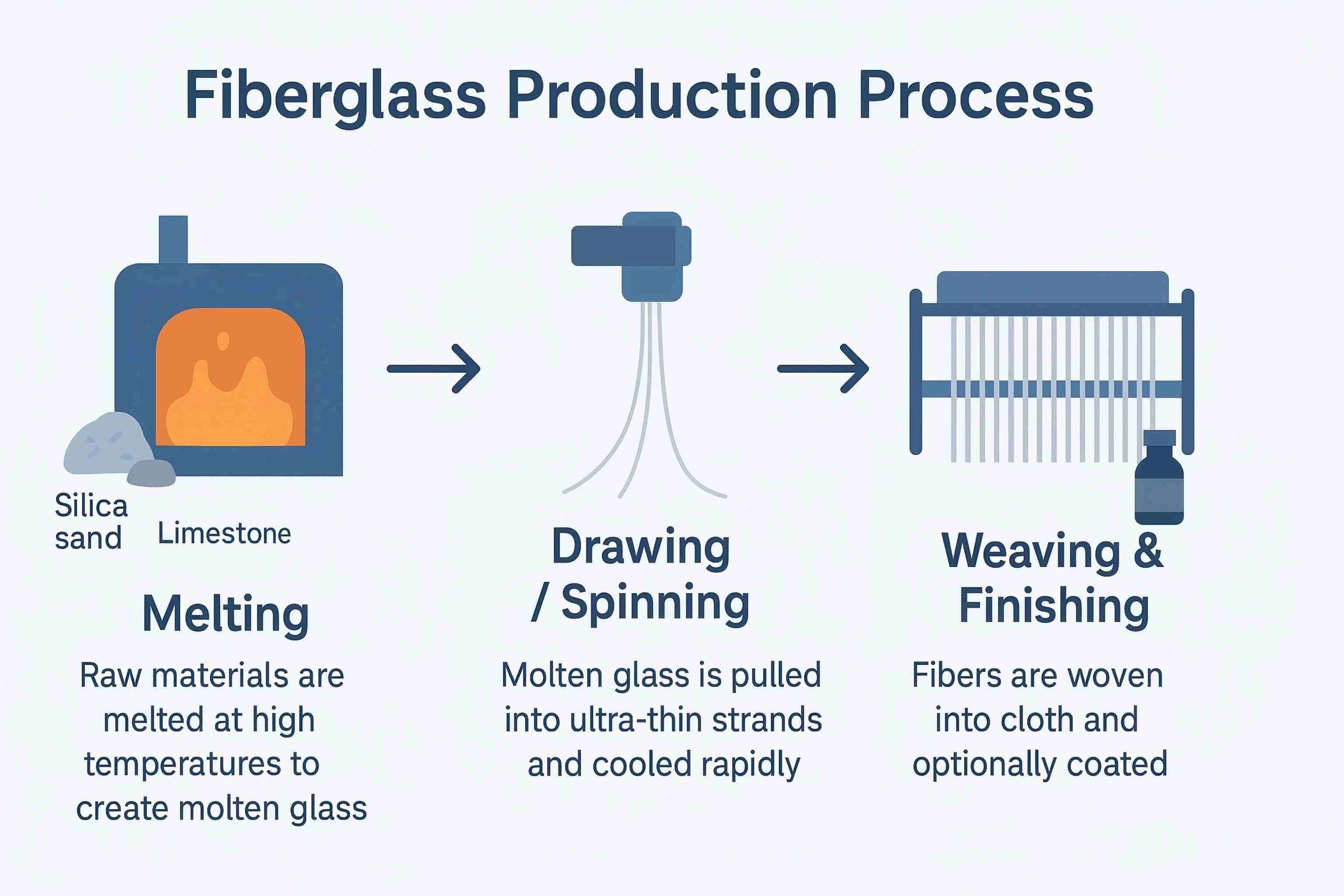 How Fiberglass Is Made