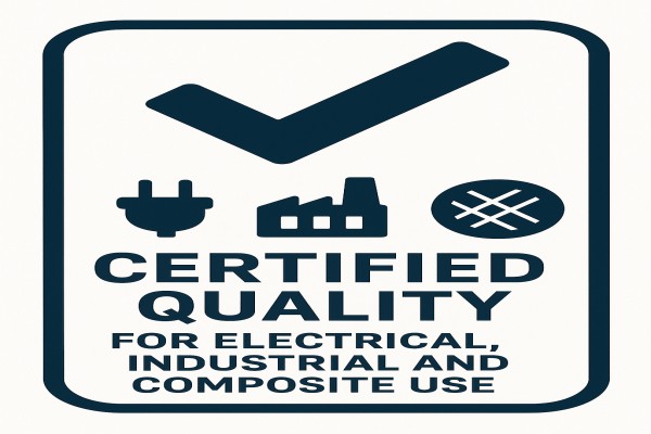 Certified quality for electrical, industrial, and composite use