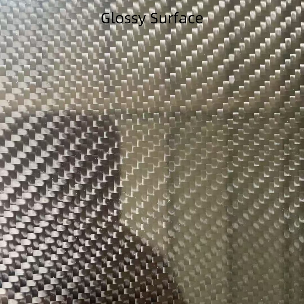 Fibre de carbone surface brillante