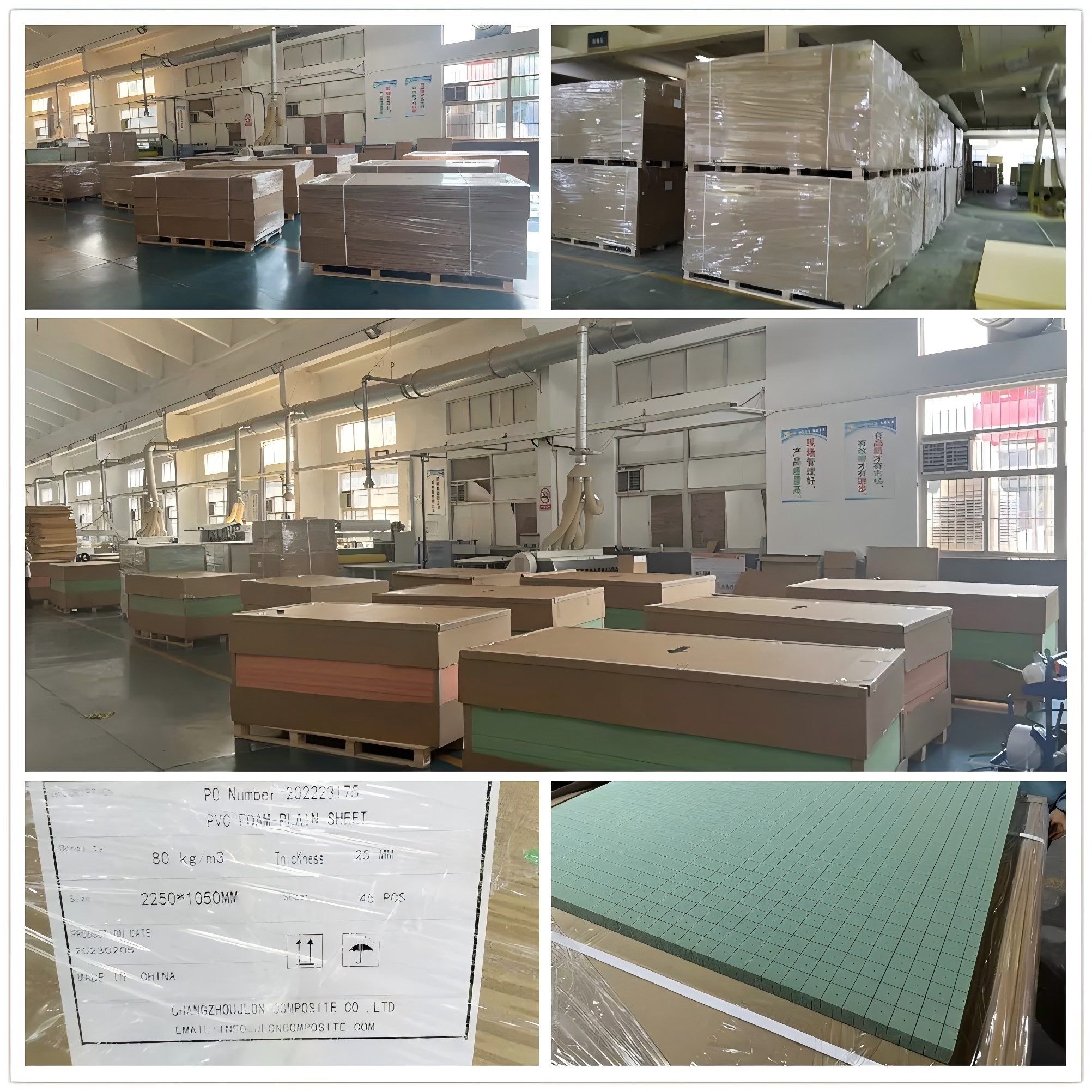 Package and Warehouse of PVC foam core