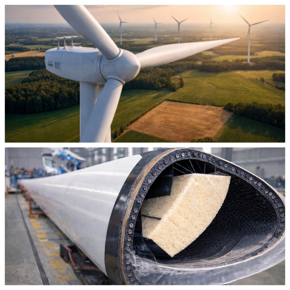 PET foam sandwich panel core